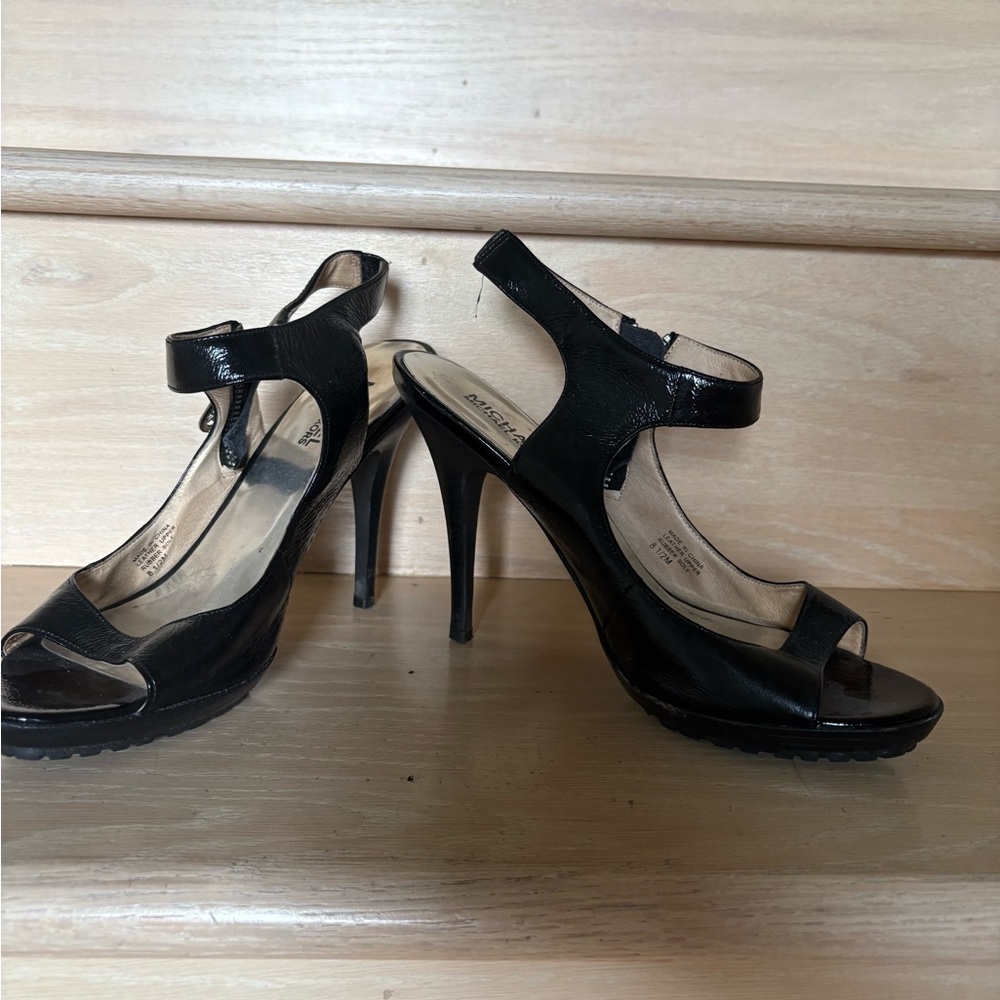 Michael Kors Black Strappy Heels